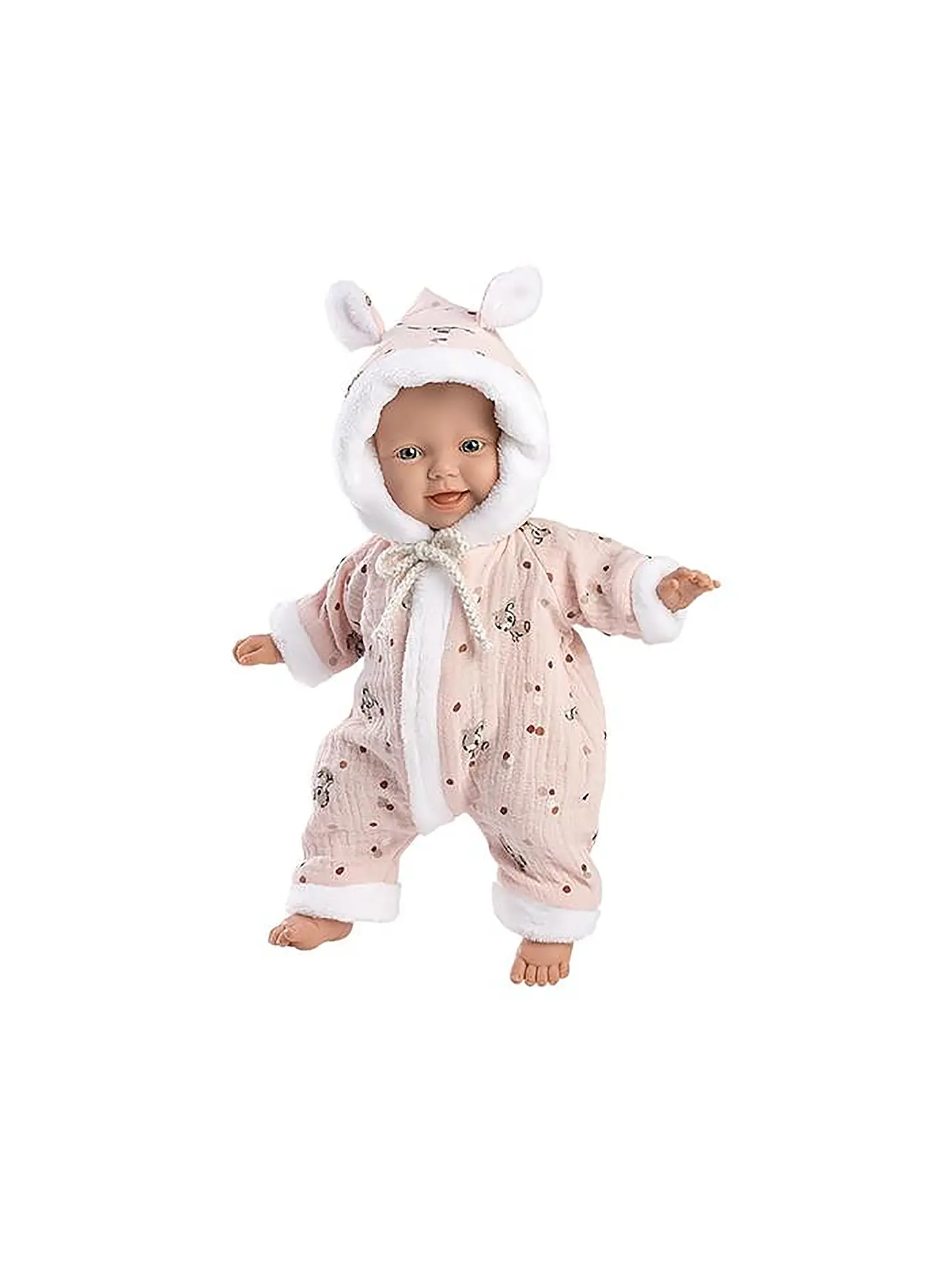 LLORENS | Babypuppe mit Overall 32cm rosa | 